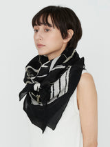 COTTON SILK STOLE 120 / INVERSION FISH