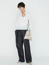 <リバーシブルプリントトートバッグS>コラージュジャングルフルーツ