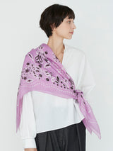 COTTON SILK STOLE 120 / KALEIDO BANDANA