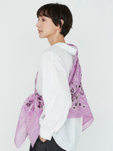 COTTON SILK STOLE 120 / KALEIDO BANDANA