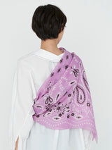 COTTON SILK STOLE 120 / KALEIDO BANDANA
