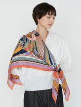 COTTON SILK STOLE 120 / BALLOON JOURNEY