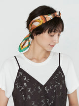 <シルクスカーフ65>コラージュトルクメン