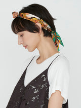 <シルクスカーフ65>コラージュトルクメン