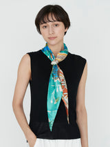 DIAMOND SCARF / COLLAGE BLOOM