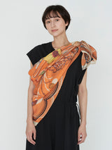 <コットンシルクストール120>コラージュブルーム