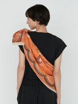 <コットンシルクストール120>コラージュブルーム