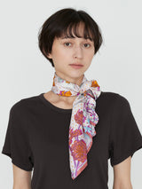 <シルクスカーフ65>コラージュオータムガーデン