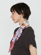 <シルクスカーフ65>コラージュオータムガーデン