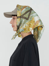 <シルクスカーフ65>サキュレントガーデン