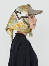 <シルクスカーフ65>サキュレントガーデン