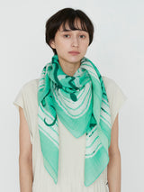 COTTON SILK STOLE 120 / INVERSION FISH
