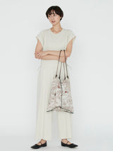 <リバーシブルプリントトートバッグL>タングルベルト