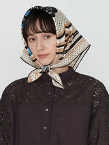 <シルクスカーフ65>デイジーバンダナ