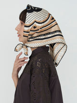 SILK SCARF 65 / DAISY BANDANA