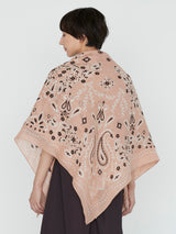 COTTON SILK STOLE 120 / KALEIDO BANDANA