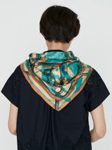 <シルクスカーフ65>コラージュトルクメン