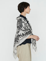 COTTON SILK STOLE 120 / KALEIDO BANDANA