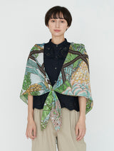 <コットンシルクストール120>サキュレントガーデン