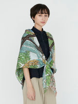 <コットンシルクストール120>サキュレントガーデン