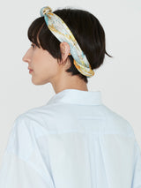 <シルクスカーフ65>コラージュジャングルフルーツ