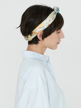 <シルクスカーフ65>コラージュジャングルフルーツ