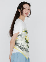 <シルクスカーフ108>ボタニカル