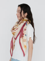LINEN STOLE 120 / SEASONAL FRUITS