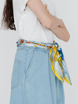 SILK SCARF 88 / COLLAGE AUTUMN GARDEN