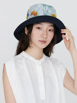 <リバーシブルハット>コラージュオータムガーデン