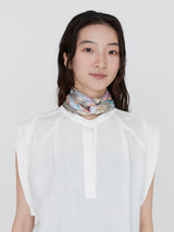 SILK SCARF 88 / COLLAGE JUNGLE FRUITS