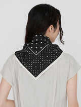 COTTON SCARF 65 / GEOME DOT