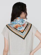 LACE TRIANGULAR SCARF LARGE / SPRING SPRING