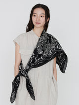 LINEN STOLE 120 / KAREIDO BANDANA