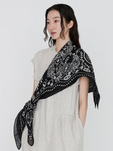 LINEN STOLE 120 / KAREIDO BANDANA