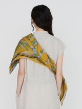 LINEN STOLE 120 / COLLAGE BLOOM