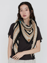 LINEN STOLE 120 / DAISY BANDANA