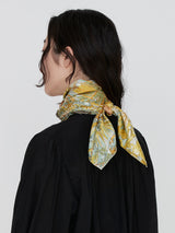 SILK SCARF 88 / SUCCULENT GARDEN