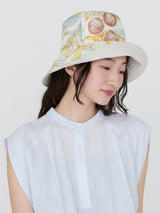 <リバーシブルハット>コラージュジャングルフルーツ
