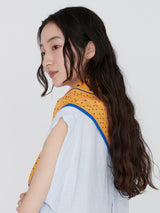 COTTON SCARF 65 / GEOME DOT