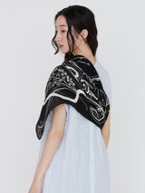 LINEN STOLE 120 / BUBBLE