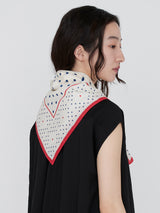 COTTON SCARF 65 / GEOME DOT