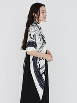 LINEN STOLE 120 / INVERSION FISH