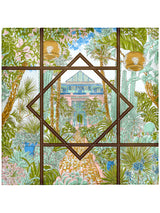 <シルクスカーフ65>サキュレントガーデン