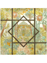 <シルクスカーフ65>サキュレントガーデン