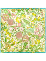 <シルクスカーフ65>コラージュジャングルフルーツ