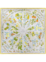 <シルクスカーフ65>シーズナルフルーツ