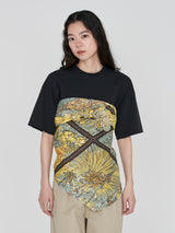 LINEN STOLE 120 / SUCCULENT GARDEN