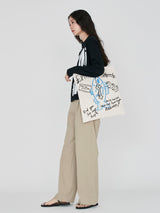 <帆布フレームトートバッグ>お魚