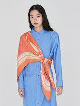 LINEN STOLE 120 / INVERSION FISH